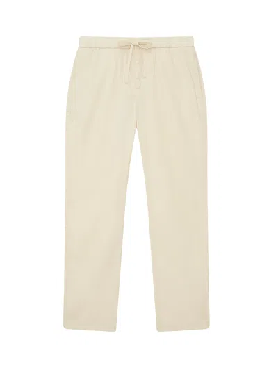 Frescobol Carioca Oscar Herringbone Trousers In Yellow