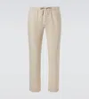 Frescobol Carioca Oscar Linen And Cotton Straight Pants