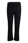 Frescobol Carioca Oscar Linen Chinos Black In Black