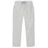 Frescobol Carioca Oscar Linen Chinos Light Melange Grey In Gray
