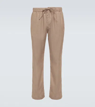 Frescobol Carioca Oscar Linen Pants In Neutral