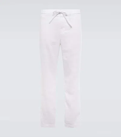 Frescobol Carioca Chinohose Oscar Aus Leinen Und Baumwolle In White