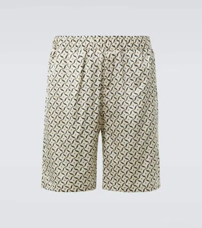 Frescobol Carioca Palma Printed Silk-blend Shorts