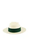 Frescobol Carioca Panama Ribbon-embellished Hat In Neutral