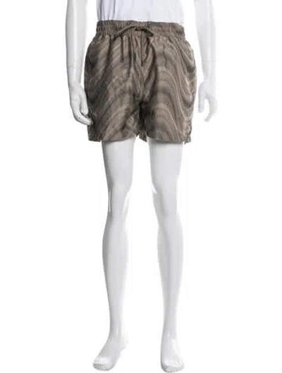 Pre-owned Frescobol Carioca Patterned Shorts In Blue
