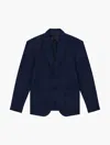 Frescobol Carioca Paulo Linen Blazer In Navy-blue
