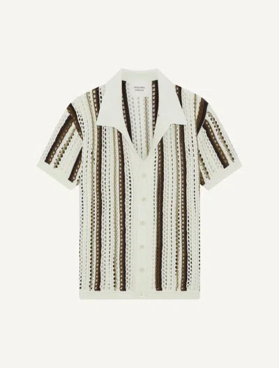 Frescobol Carioca Pinto Crochet Shirt In Multi