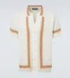 Frescobol Carioca Pinto Crochet Cotton Shirt In White