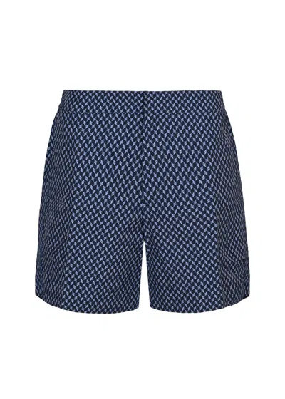 Frescobol Carioca Porto Swim Short Micro Copa Print Charcoal &amp; Chambray Blue