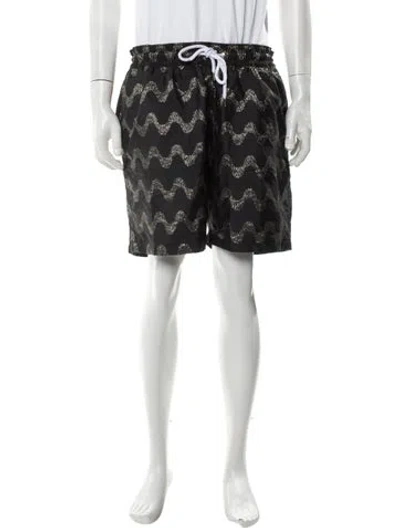 Pre-owned Frescobol Carioca Printed Jogger Shorts W/ Tags In Gray