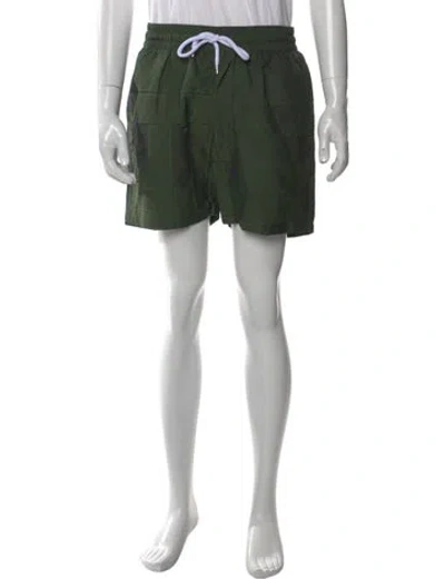 Pre-owned Frescobol Carioca Printed Swim Trunks In Green