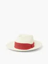 Frescobol Carioca Rafael Panama Hat In Burnt Orange Mt