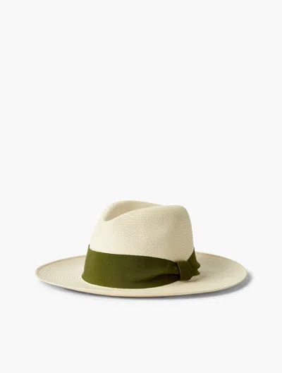 Frescobol Carioca Rafael Panama Hat In Green