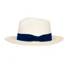 Frescobol Carioca Rafael Panama Hat Navy Blue