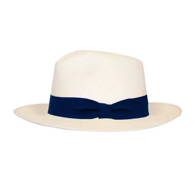Frescobol Carioca Rafael Panama Hat Navy Blue