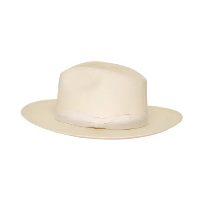 Frescobol Carioca Rafael Panama Hat Off White