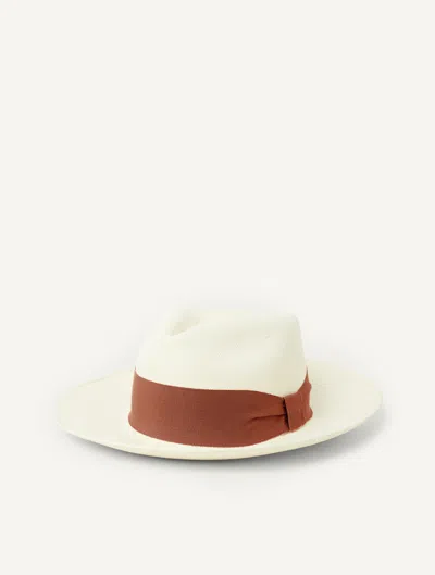 Frescobol Carioca Rafael Panama Hat In White