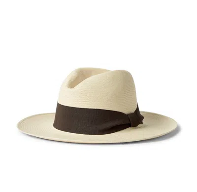Frescobol Carioca Rafael Wide Ribbon Panama Hat Block