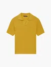 Frescobol Carioca Ribbed-knit Cotton Polo Shirt In Lemon