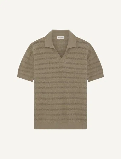 Frescobol Carioca Rino Cotton Polo In Brown