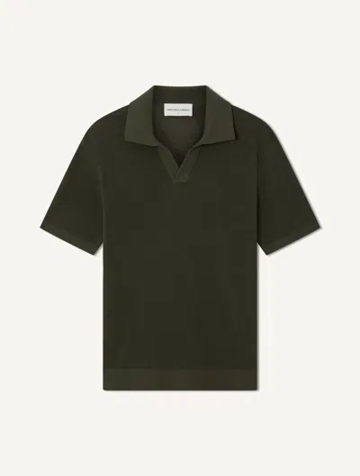 Frescobol Carioca Rino Cotton Polo In Cove Green