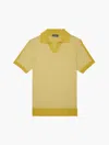 Frescobol Carioca Rino Knit Polo In Celery