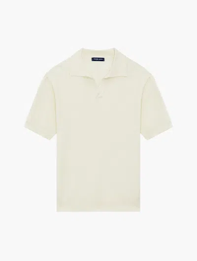 Frescobol Carioca Rino Knit Polo In Ivory