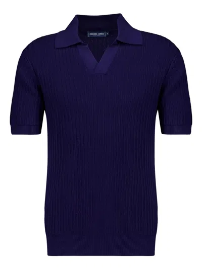 Frescobol Carioca Rino Knitted T-shirt In Blue