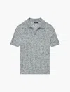 Frescobol Carioca Rino Space Dye Knit Polo In Summer Night
