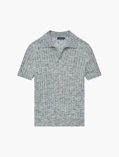 Frescobol Carioca Rino Space Dye Knit Polo In Summer Night