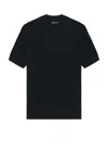 Frescobol Carioca Rino Str Cotton Salt And Pepper Stitch Ss Knitted Polo In Navy