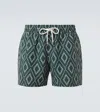 Frescobol Carioca Rio Printed Swim Trunks In Multi