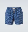 Frescobol Carioca Rio Printed Swim Trunks In Blue