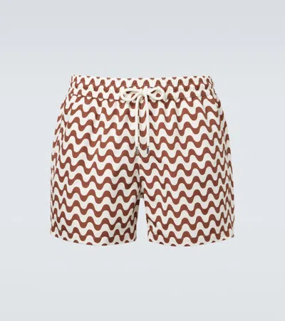 Frescobol Carioca Rio Sport Copacabana Swim Shorts In Brown