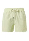 Frescobol Carioca Rio Swim Short Copa Raio Do Sol Print Pistachio In Green