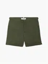 Frescobol Carioca Rio Slim-fit Mid-length Recycled Swim Shorts In Botanical Green