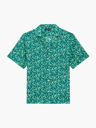 Frescobol Carioca Roberto Abstract Linen Shirt
