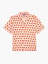 Frescobol Carioca Roberto Bola Linen Shirt In Paprika