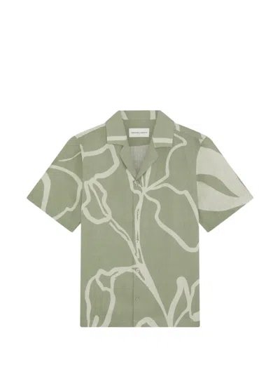 Frescobol Carioca Roberto Floral-print Shirt In Green