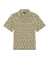 Frescobol Carioca Roberto Linen Shirt In Dried Moss