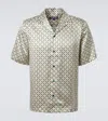 Frescobol Carioca Roberto Printed Silk Shirt In Multi