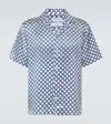 Frescobol Carioca Roberto Printed Silk Shirt In White