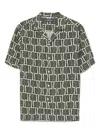 Frescobol Carioca Linen Palmier Print Roberto Shirt