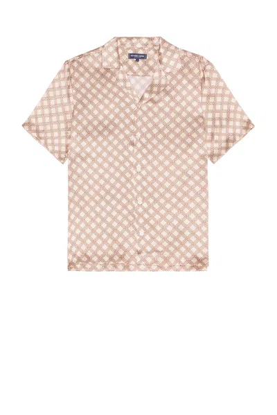 Frescobol Carioca Roberto Shirt In Salmon Pink