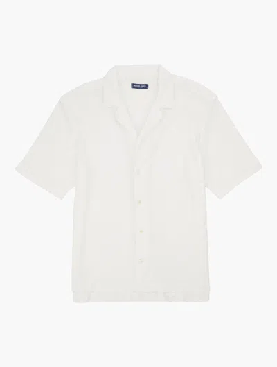 Frescobol Carioca Roberto Terry Cotton Shirt In Ivory