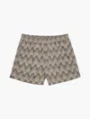 Frescobol Carioca Row Copacabana Jacquard Sport Swim Shorts In Beige
