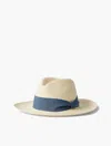 Frescobol Carioca Row Rafael Panama Hat In Dusty Sky