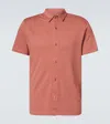 Frescobol Carioca Russo Cotton Shirt In Orange