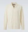 Frescobol Carioca Safra Jacquard Cotton-blend Shirt In Neutral