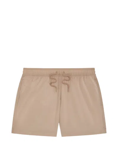 Frescobol Carioca Salvador Drawstring Swim Shorts In Neutral